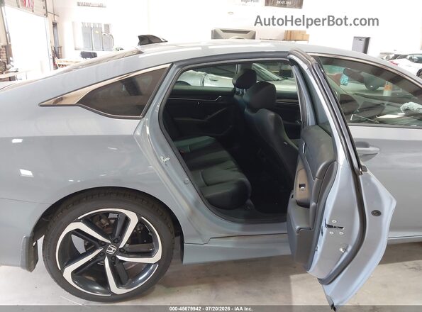 1HGCV1F43MA031341 2021 HONDA ACCORD Light Blue Vista de la etiqueta del VIN