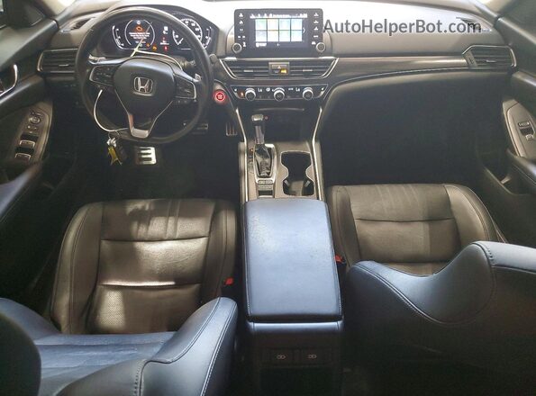 1HGCV1F43MA091393 2021 HONDA ACCORD Maroon Dashboard view
