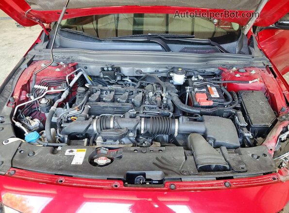 1HGCV1F43MA091393 2021 HONDA ACCORD Maroon Rear interior view