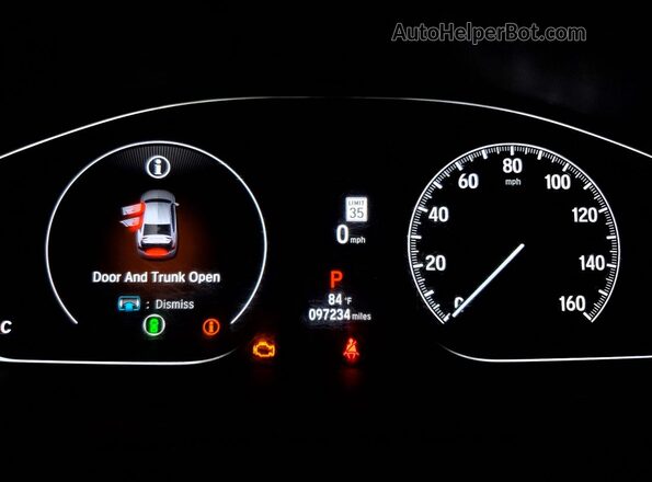 1HGCV1F43MA091393 2021 HONDA ACCORD Maroon Instrument cluster view