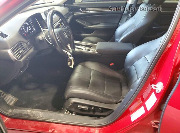 1HGCV1F43MA091393 2021 HONDA ACCORD Maroon Front interior view