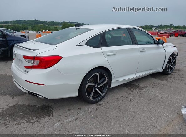 1HGCV1F43NA001256 2022 HONDA ACCORD Белый Задняя правая четверть
