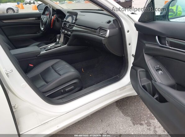 1HGCV1F43NA001256 2022 HONDA ACCORD Белый Вид салона спереди