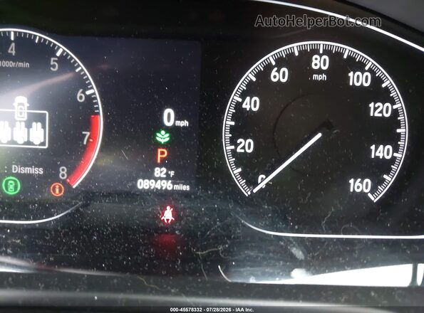 1HGCV1F43NA001256 2022 HONDA ACCORD Белый Вид задних сидений
