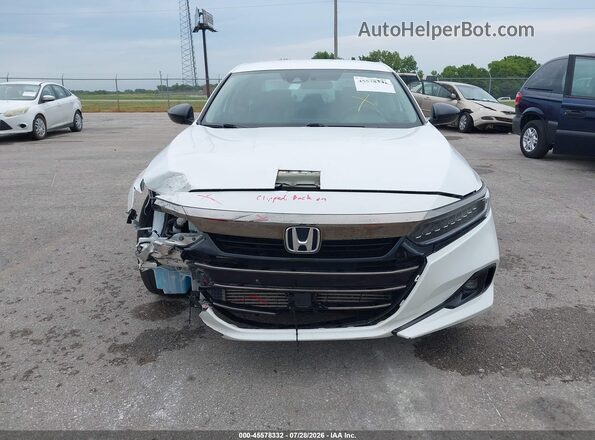 1HGCV1F43NA001256 2022 HONDA ACCORD Белый Вид щитка приборов