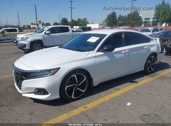1HGCV1F43NA062817 2022 HONDA ACCORD White Przód lewy