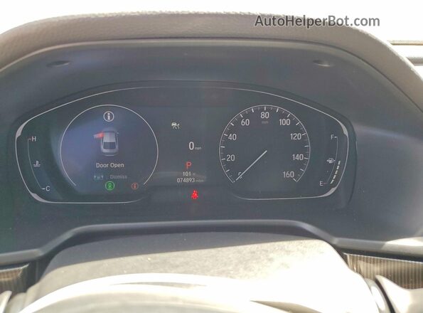 1HGCV1F43NA119775 2022 HONDA ACCORD Gray Widok zestawu wskaźników