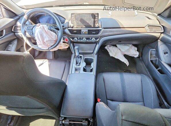 1HGCV1F44JA099191 2018 HONDA ACCORD Black Вид панелі приладів