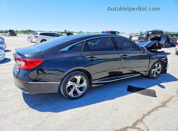 1HGCV1F44JA099191 2018 HONDA ACCORD Black Задня права чверть