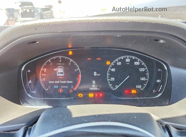 1HGCV1F44JA099191 2018 HONDA ACCORD Black Вид щитка приладів