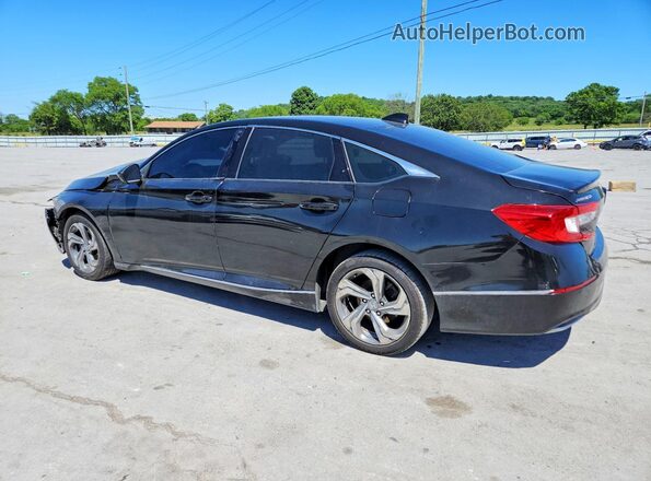 1HGCV1F44JA099191 2018 HONDA ACCORD Black Задня ліва чверть