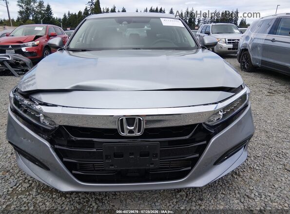 1HGCV1F44KA097846 2019 HONDA ACCORD Silver Front view