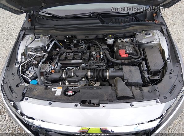 1HGCV1F44KA097846 2019 HONDA ACCORD Silver Rear view