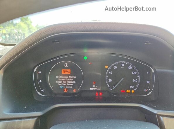 1HGCV1F44KA106674 2019 HONDA ACCORD White Instrument cluster view