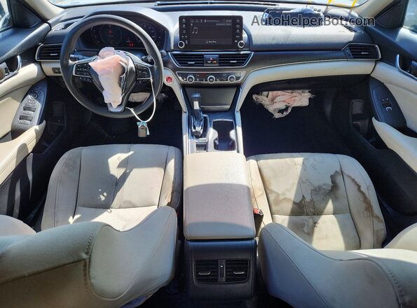 1HGCV1F44KA106674 2019 HONDA ACCORD White Dashboard view