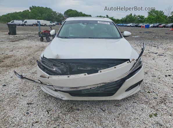 1HGCV1F44KA106674 2019 HONDA ACCORD White Front view