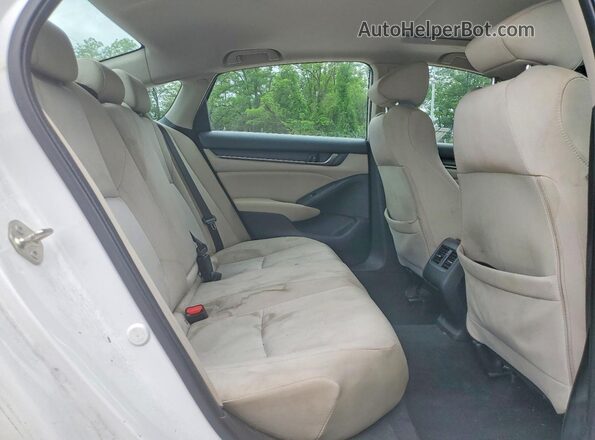 1HGCV1F44KA106674 2019 HONDA ACCORD White Rear seats view