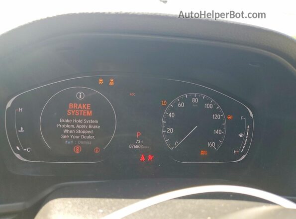 1HGCV1F44LA041410 2020 HONDA ACCORD Белый Вид щитка приборов