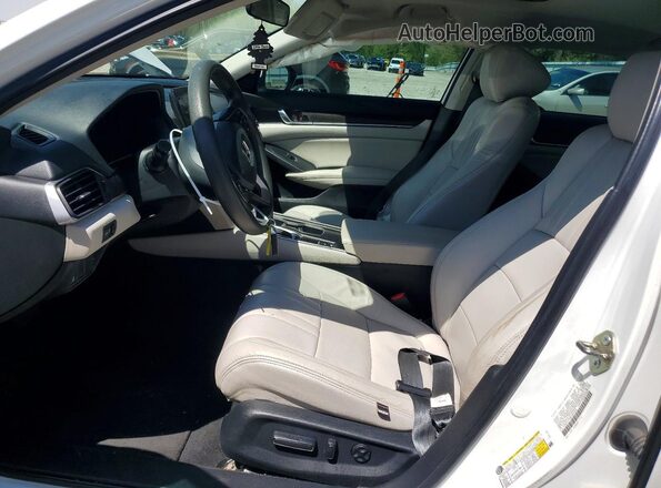 1HGCV1F44LA041410 2020 HONDA ACCORD Белый Вид салона спереди