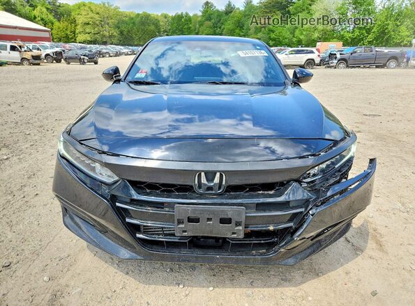 1HGCV1F44LA049345 2020 HONDA ACCORD Black Widok z przodu
