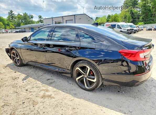 1HGCV1F44LA049345 2020 HONDA ACCORD Black Tył lewy