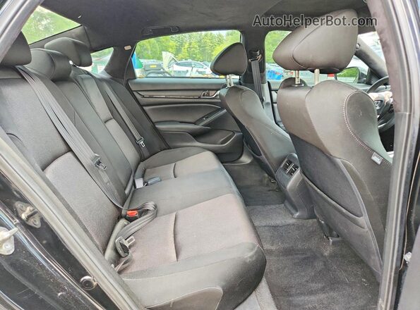 1HGCV1F44LA049345 2020 HONDA ACCORD Black Widok tylnych siedzeń