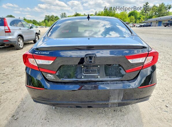 1HGCV1F44LA049345 2020 HONDA ACCORD Black Widok z tyłu