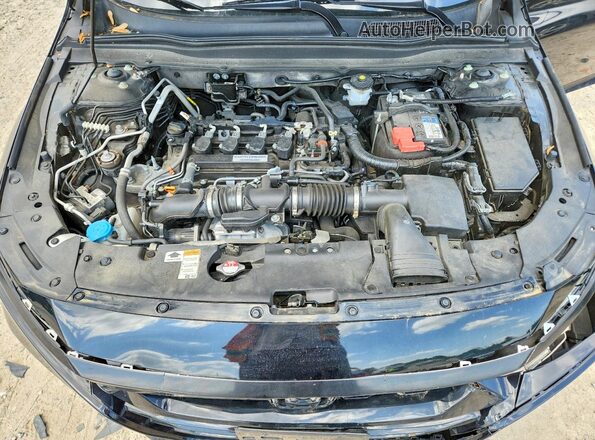 1HGCV1F44LA049345 2020 HONDA ACCORD Black Widok wnętrza z tyłu