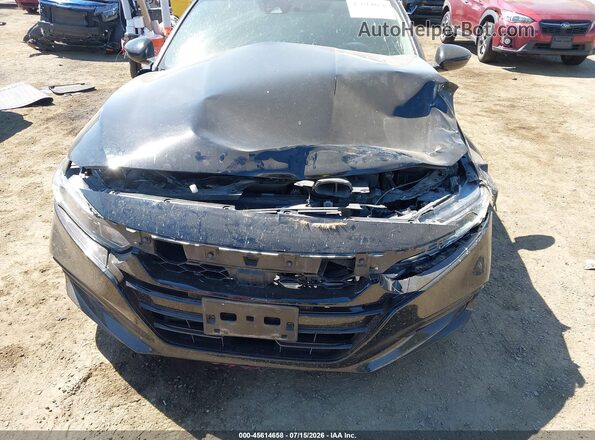 1HGCV1F44LA118177 2020 HONDA ACCORD Black Front view