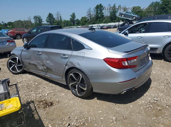 1HGCV1F44MA010076 2021 HONDA ACCORD Silver Rear left