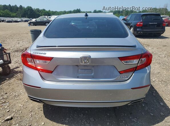 1HGCV1F44MA010076 2021 HONDA ACCORD Silver Rear view
