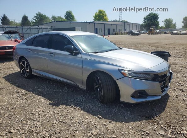 1HGCV1F44MA010076 2021 HONDA ACCORD Silver Front right