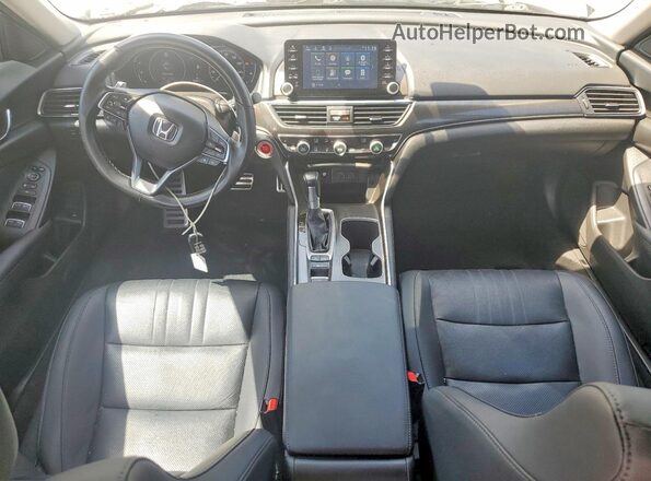 1HGCV1F44MA010076 2021 HONDA ACCORD Silver Dashboard view