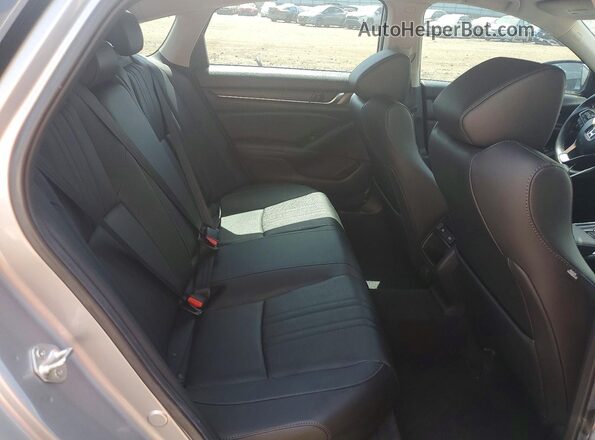 1HGCV1F44MA010076 2021 HONDA ACCORD Silver Rear seats view