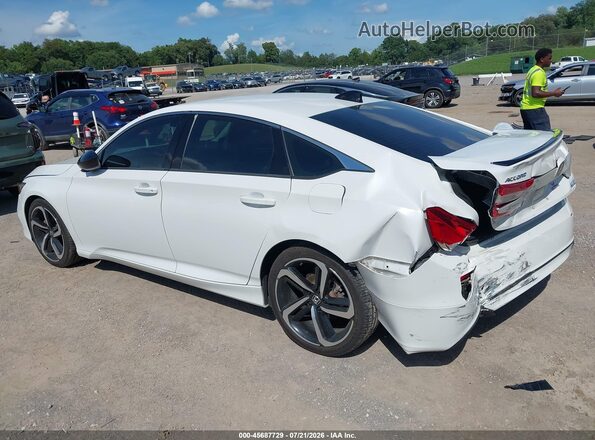 1HGCV1F44MA033969 2021 HONDA ACCORD Белый Задняя левая четверть