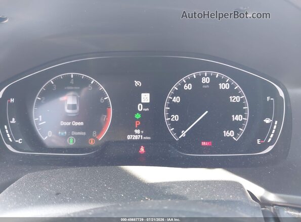 1HGCV1F44MA033969 2021 HONDA ACCORD Белый Вид задних сидений