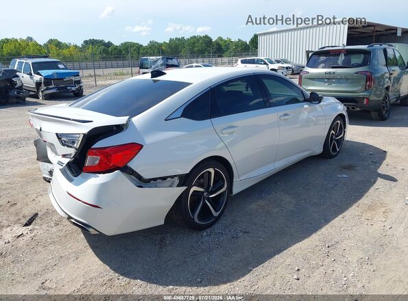 1HGCV1F44MA033969 2021 HONDA ACCORD Белый Задняя правая четверть