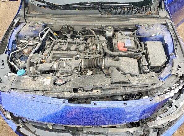 1HGCV1F44MA035690 2021 HONDA ACCORD Blue Вид задньої частини салону