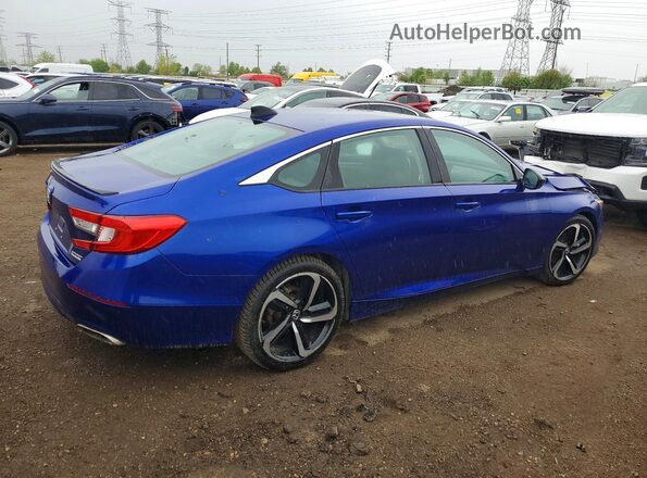 1HGCV1F44MA035690 2021 HONDA ACCORD Blue Задня права чверть