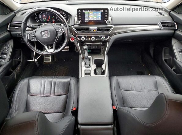 1HGCV1F44MA035690 2021 HONDA ACCORD Blue Вид панелі приладів