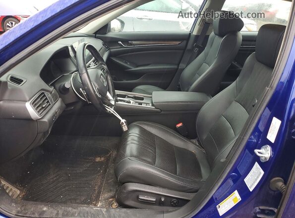 1HGCV1F44MA035690 2021 HONDA ACCORD Blue Вид салону спереду