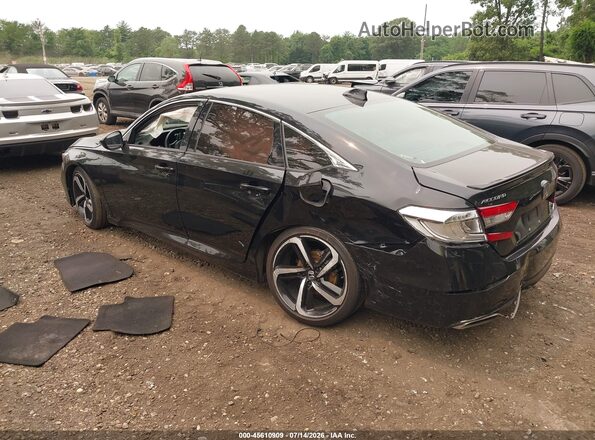 1HGCV1F44MA043658 2021 HONDA ACCORD Black Rear left