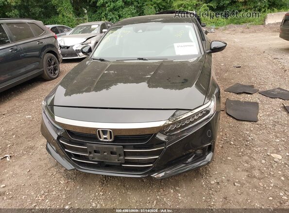1HGCV1F44MA043658 2021 HONDA ACCORD Black Instrument cluster view