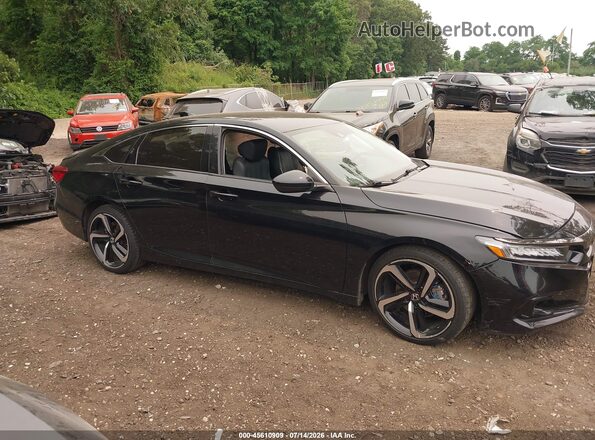 1HGCV1F44MA043658 2021 HONDA ACCORD Black Rear interior view