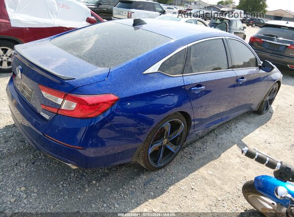 1HGCV1F44MA046673 2021 HONDA ACCORD Blue უკანა მარჯვენა