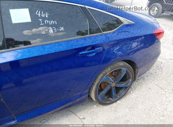 1HGCV1F44MA046673 2021 HONDA ACCORD Blue წინა ხედი