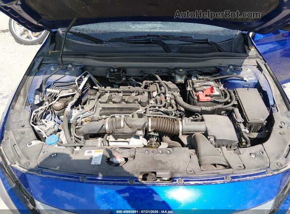 1HGCV1F44MA046673 2021 HONDA ACCORD Blue უკანა ხედი