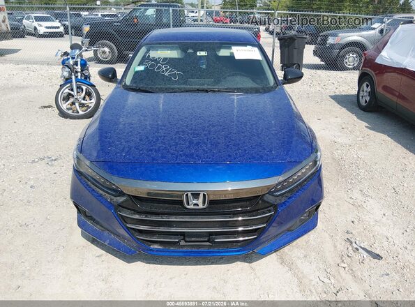 1HGCV1F44MA046673 2021 HONDA ACCORD Blue ხელსაწყოთა პანელის ხედი