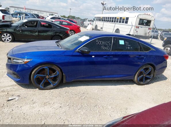 1HGCV1F44MA046673 2021 HONDA ACCORD Blue სალონის 360-გრადუსიანი ხედი