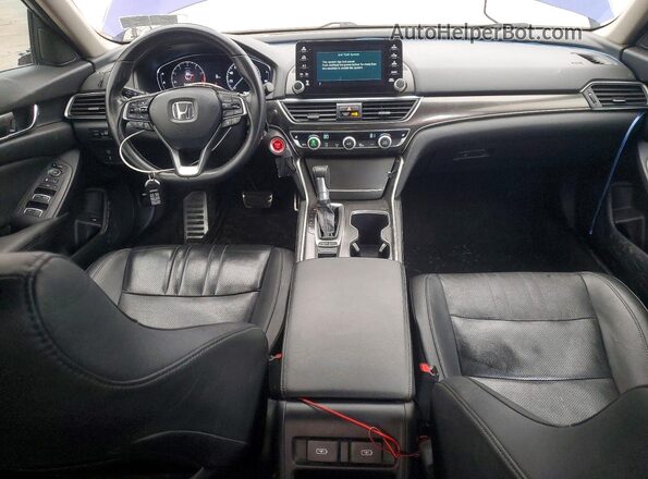 1HGCV1F44MA071993 2021 HONDA ACCORD Blue Առջևի վահանակի տեսք